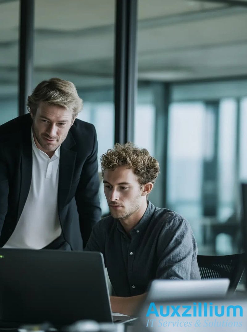 Executive discussing vCIO Services to drive business growth with strategic IT planning.